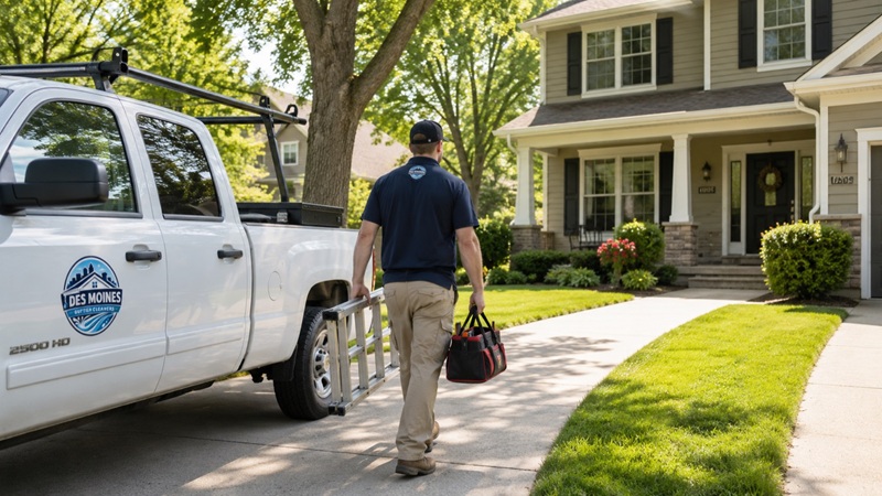 gutter-cleaning-des-moines-arriving-shaded-street